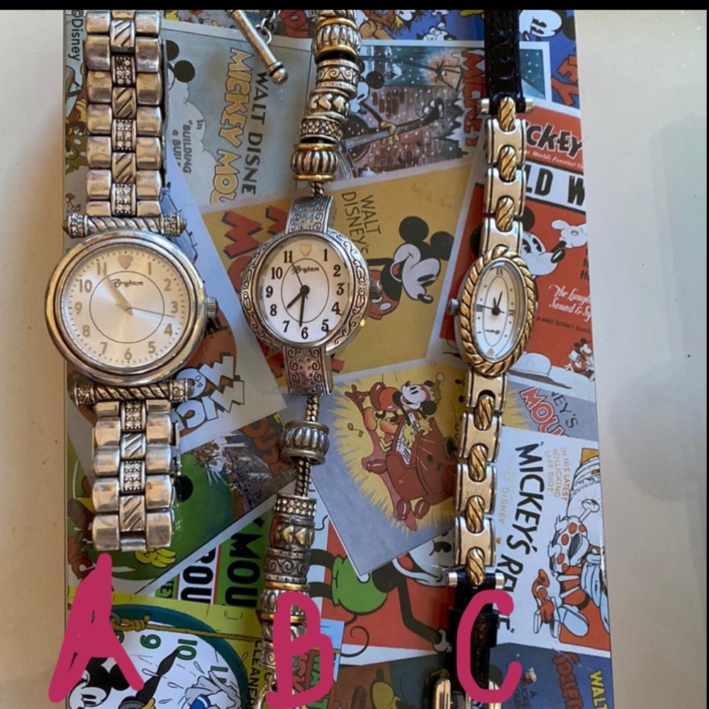 Three Brighton watches - work but need batteries!